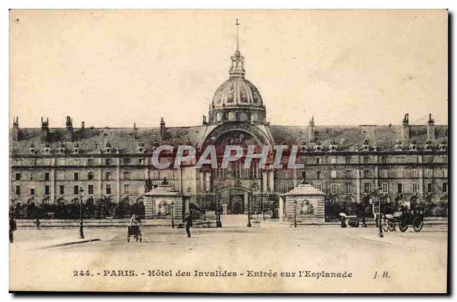 Paris- Hotel des Invalides- Entree sur l'Esplanade -CPA