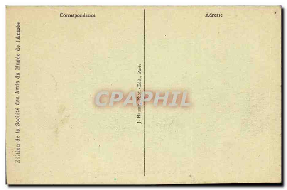 Paris- Hotel des Invalides- Entree sur l'Esplanade -CPA — Rückseite