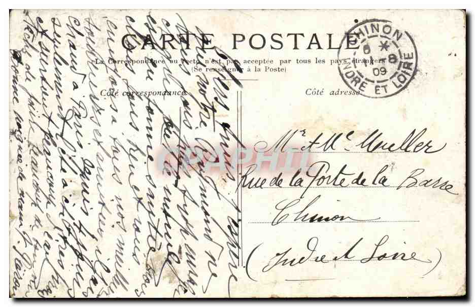 Paris- Le Grand Palais Champs Elysees -CPA — Verso