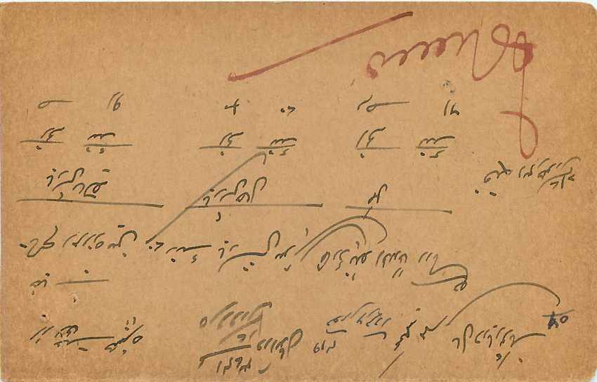 Inde India Cover Card  Postal Stationary — Rückseite