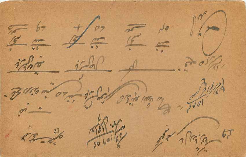 Inde India Cover Card  Postal Stationary — Rückseite