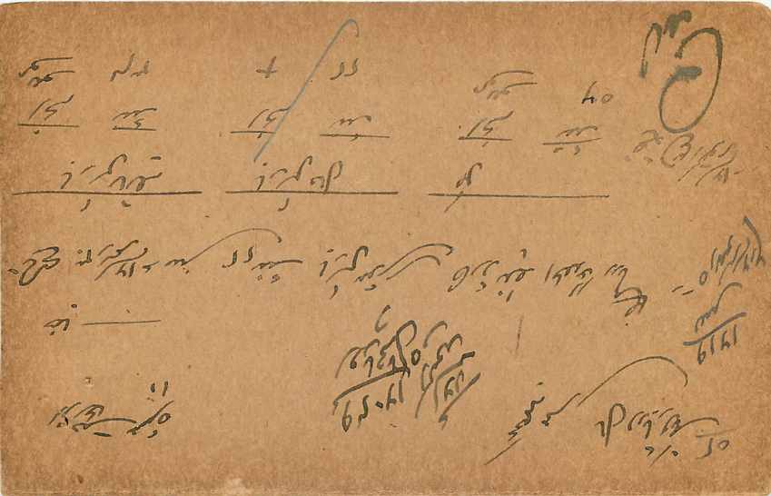 Inde India Cover Card  Postal Stationary — Rückseite