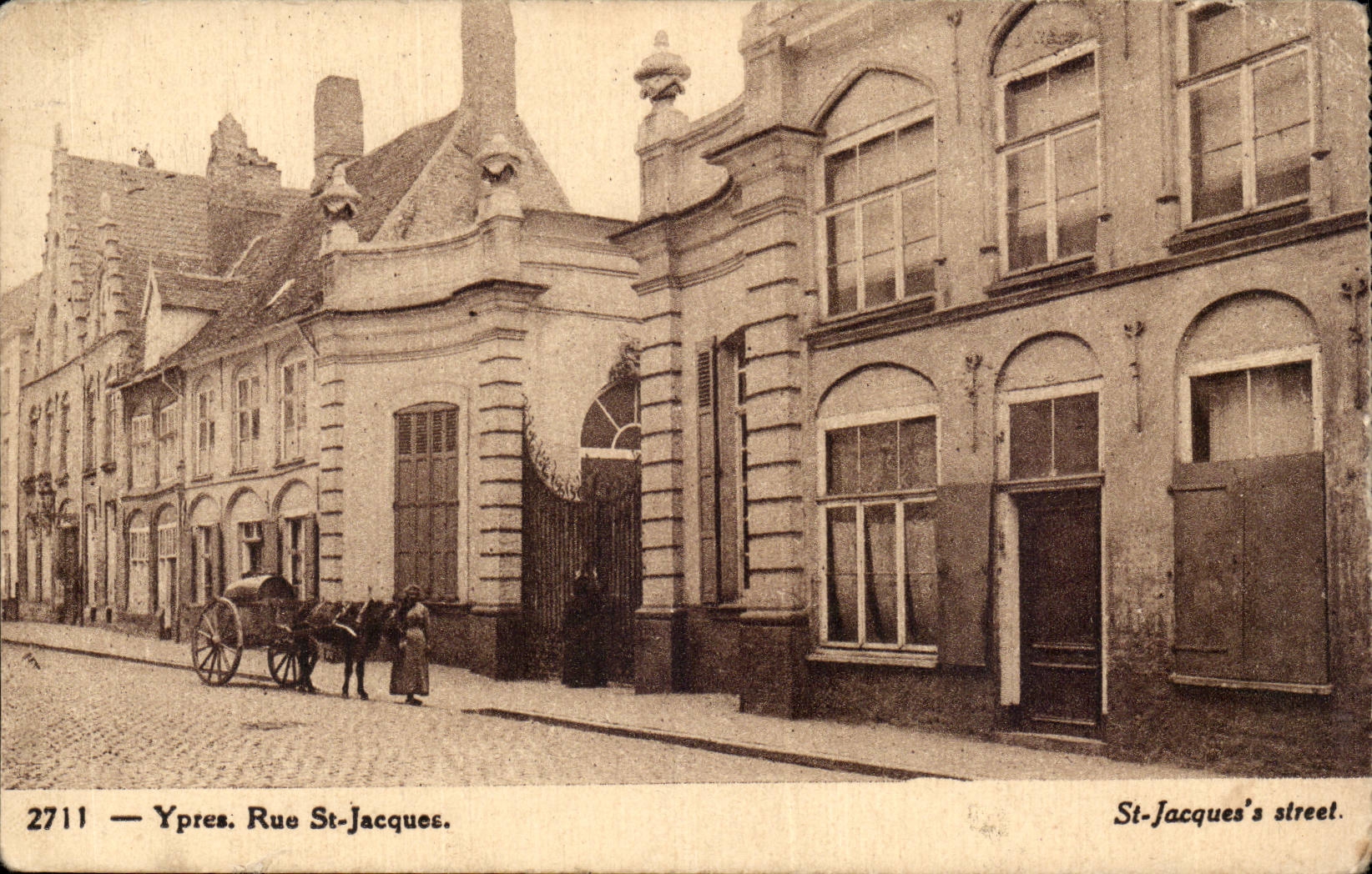 Belgique Belgie Ypres CPA Rue St Jacques 