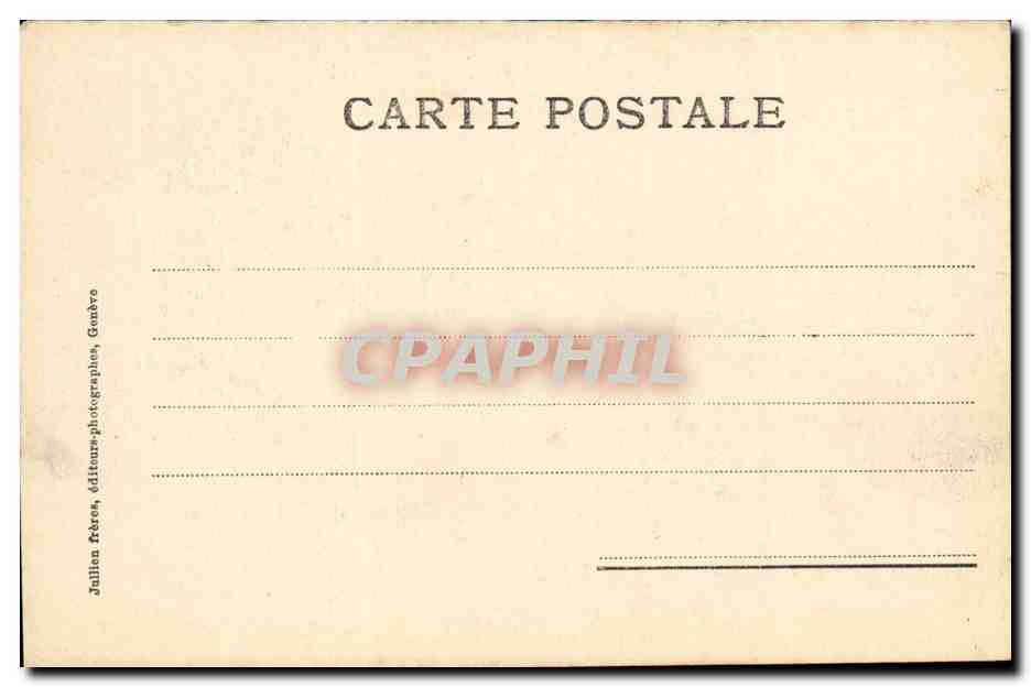 Suisse-Switzerland-Geneve- Geneva- Monument Brunswick les Lions-CPA — Verso