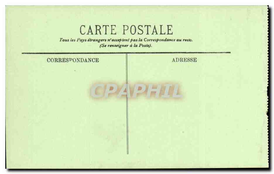 Versailles- Le Chateau la Cour et la Caserne du Genie- CPA — Verso