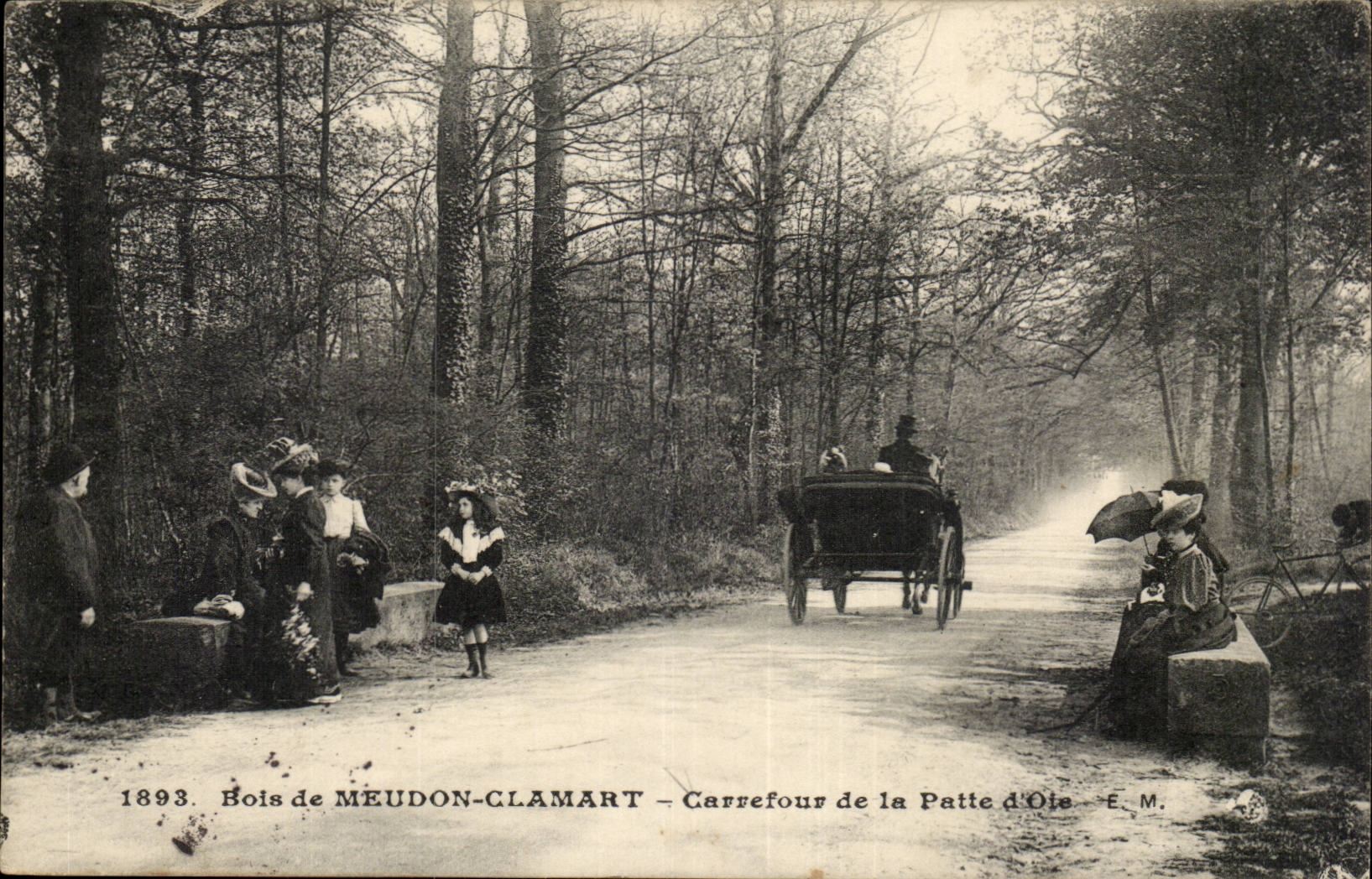 Bois de Meudon-Clamarts- Carrefour de la Patte d'Oie- CPA