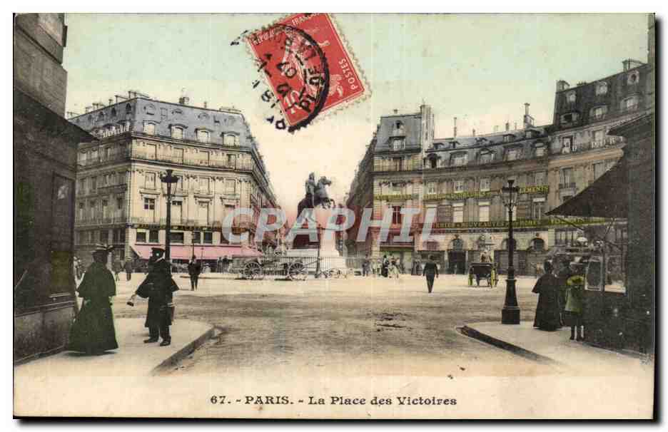 Paris-Place des Victoires -CPA