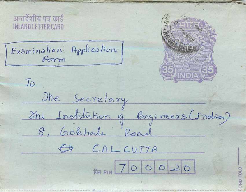 Cover Aerogramme Lettre Aerogramme Inde