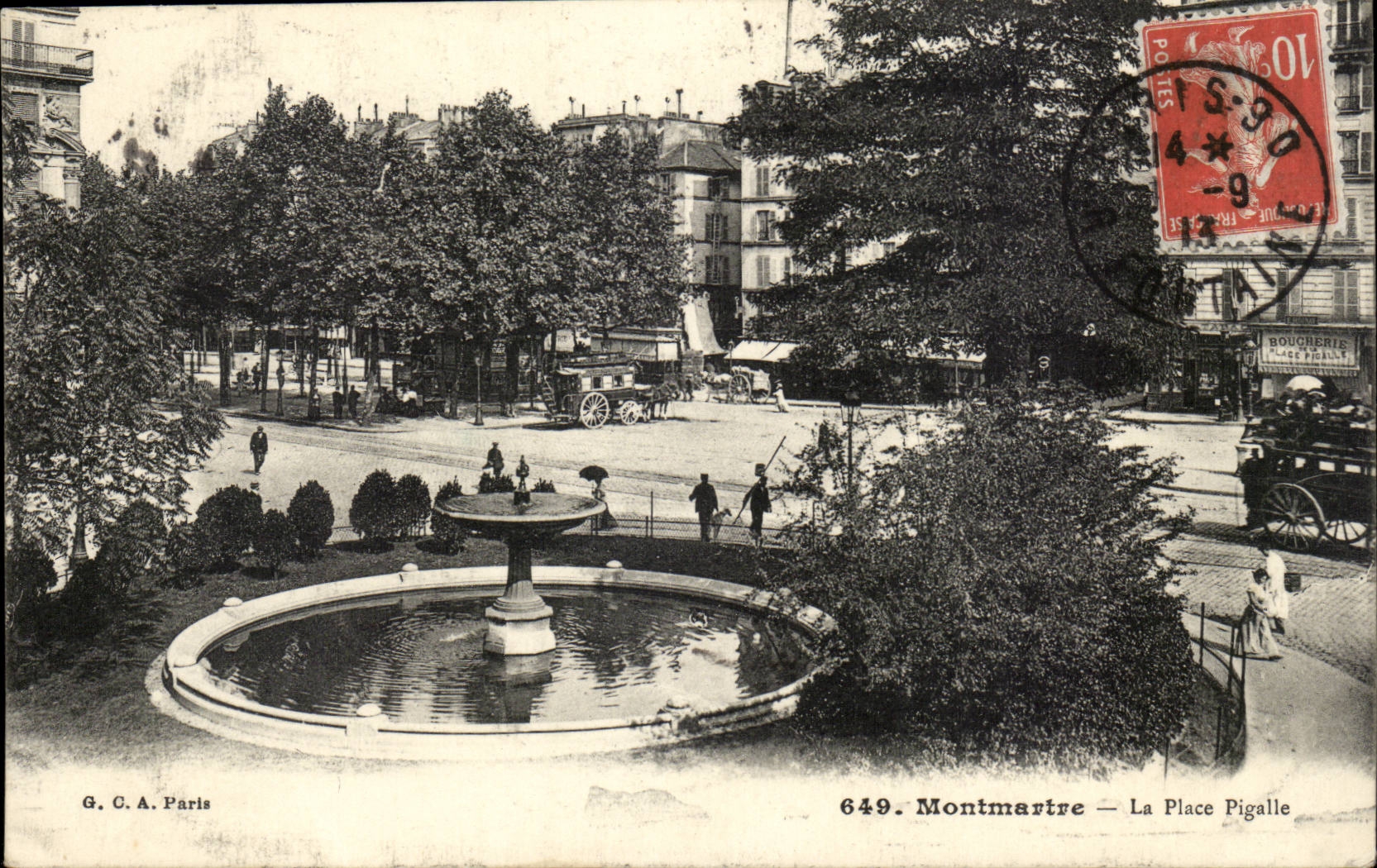 Paris CPA Montmartre Place Pigalle