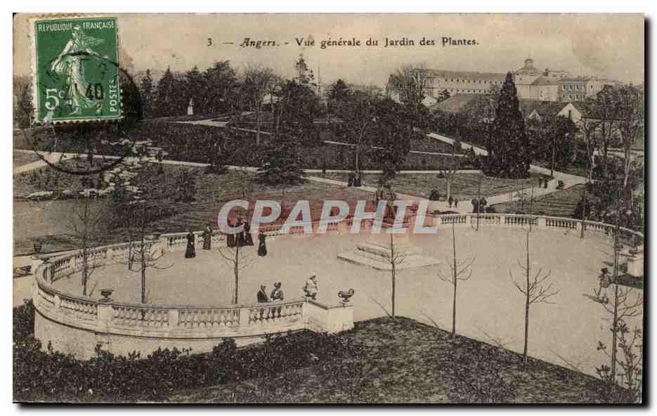 Angers CPA Vue generale du jardin des plantes