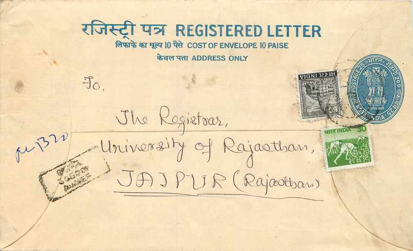 Inde India Entier Postal Stationary Tigre Tiger 