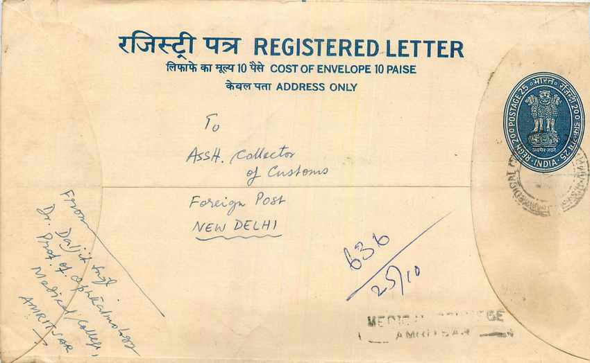 Inde India Entier Postal Stationary Tigre Tiger 