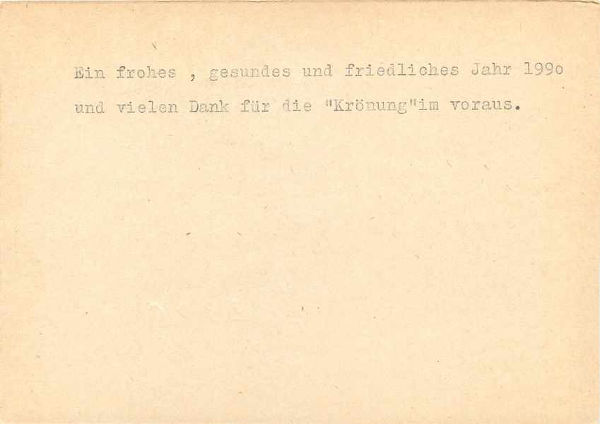 Allemagne DDR Entier Postal Postal Stationary  — Rückseite