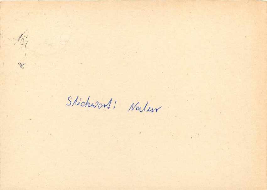 Allemagne DDR Entier Postal Postal Stationary  — Rückseite