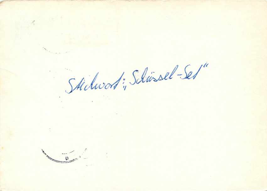 Allemagne DDR Entier Postal Postal Stationary  — Rückseite