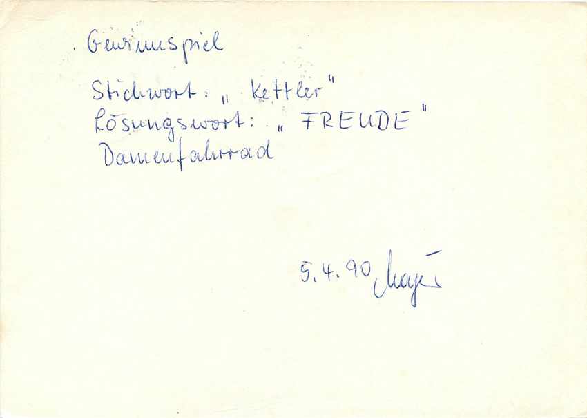 Allemagne DDR Entier Postal Postal Stationary Abeille — Rückseite