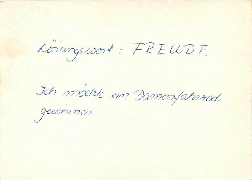 Allemagne DDR Entier Postal Postal Stationary  — Rückseite