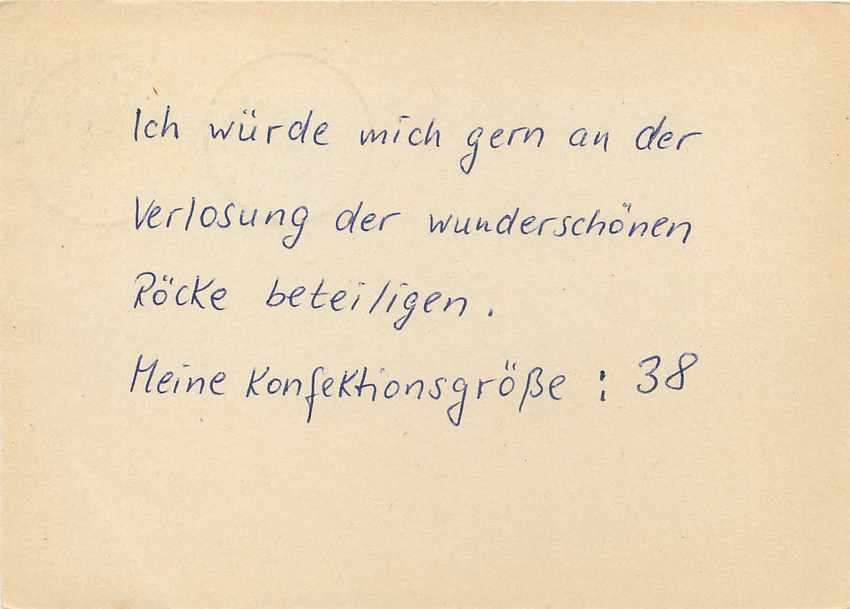 Allemagne DDR Entier Postal Postal Stationary  — Rückseite