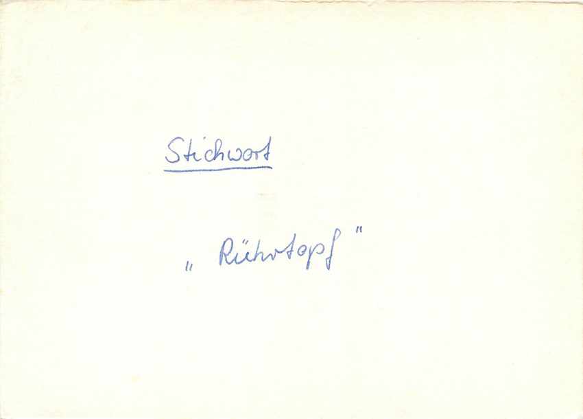 Allemagne DDR Entier Postal Postal Stationary  — Rückseite