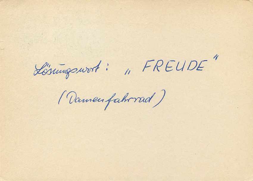 Allemagne DDR Entier Postal Postal Stationary  — Rückseite