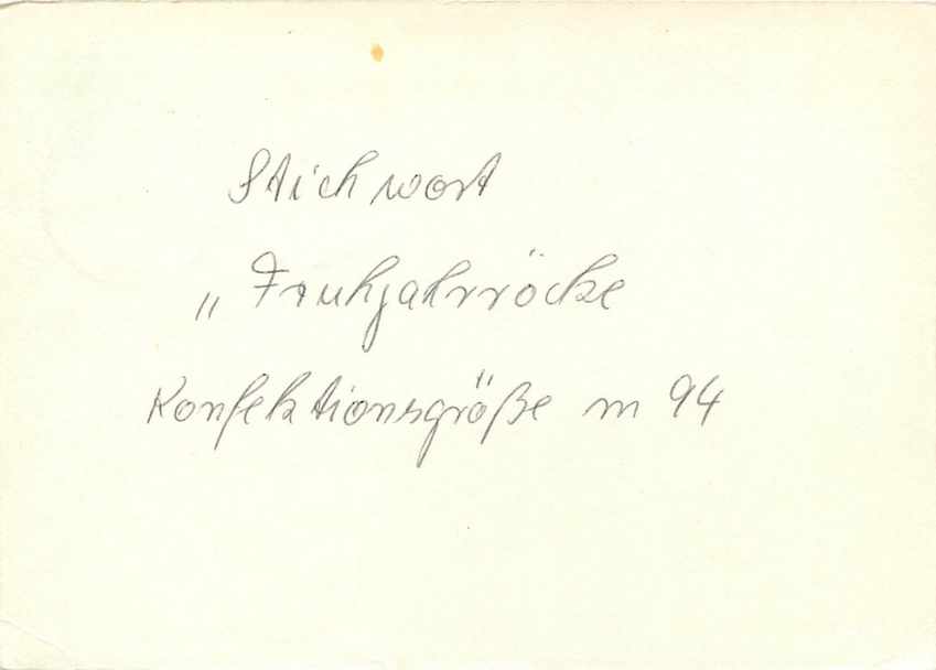 Allemagne DDR Entier Postal Postal Stationary  — Rückseite