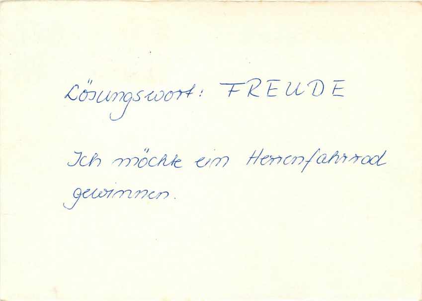 Allemagne DDR Entier Postal Postal Stationary  — Rückseite