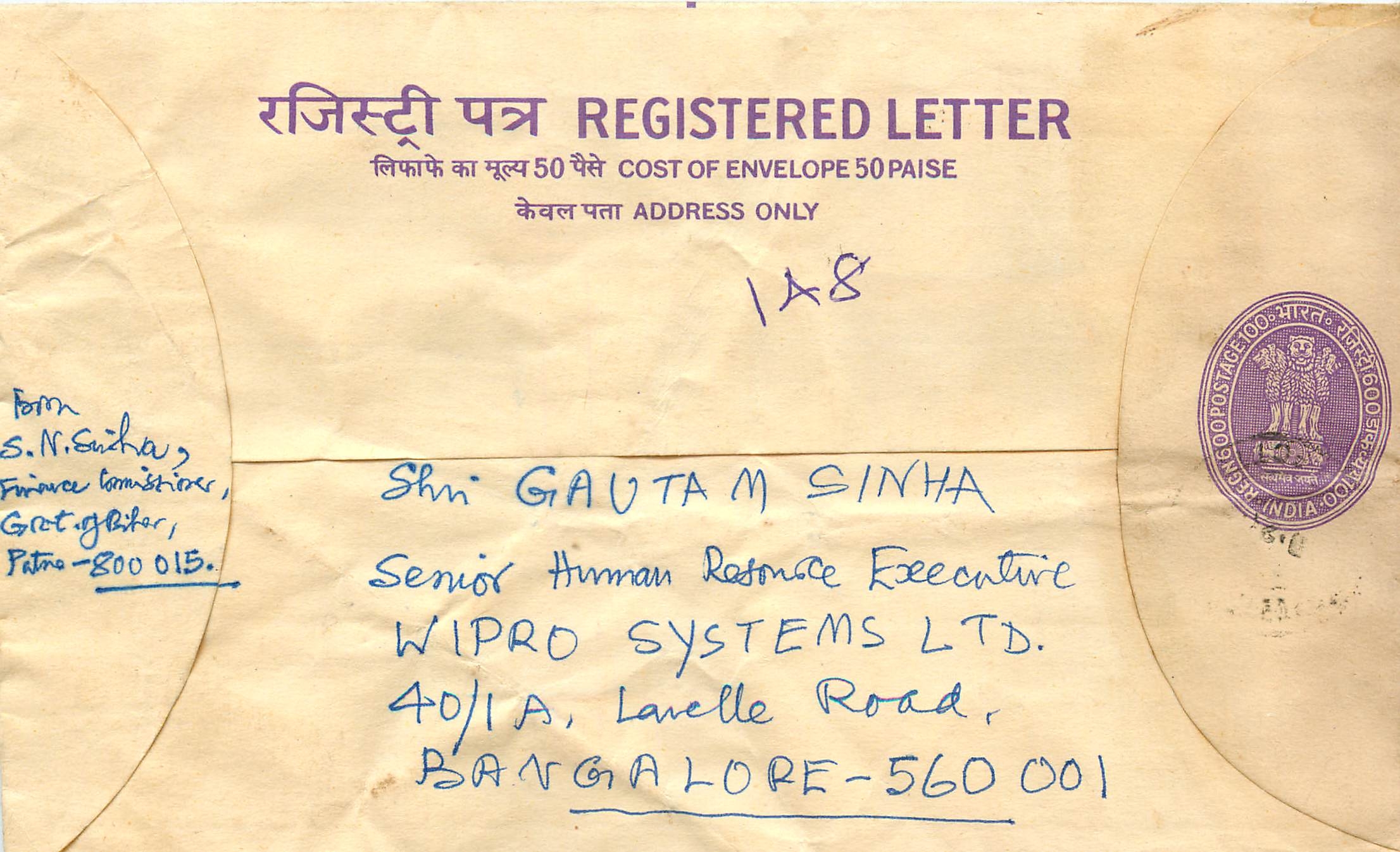 Inde India Entier Postal Stationary Tigre Tiger Gandhi