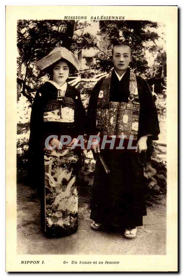 Un bonze et sa femme — Nippon I — Missions Salésiennes