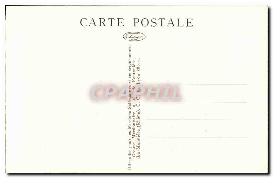 CPA Missions Salesiennes Argentine Argentina Patagonie et terre de feu Cacique chef a cheval ( folklore ) — Back