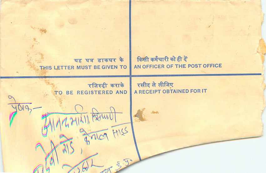 Inde India Entier Postal Stationary Tigre Tiger Gandhi — Rückseite