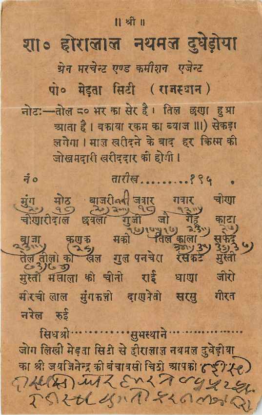 Inde India Entier Postal Stationary Jaipur