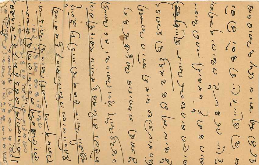 Inde India Entier Postal Stationary  — Verso