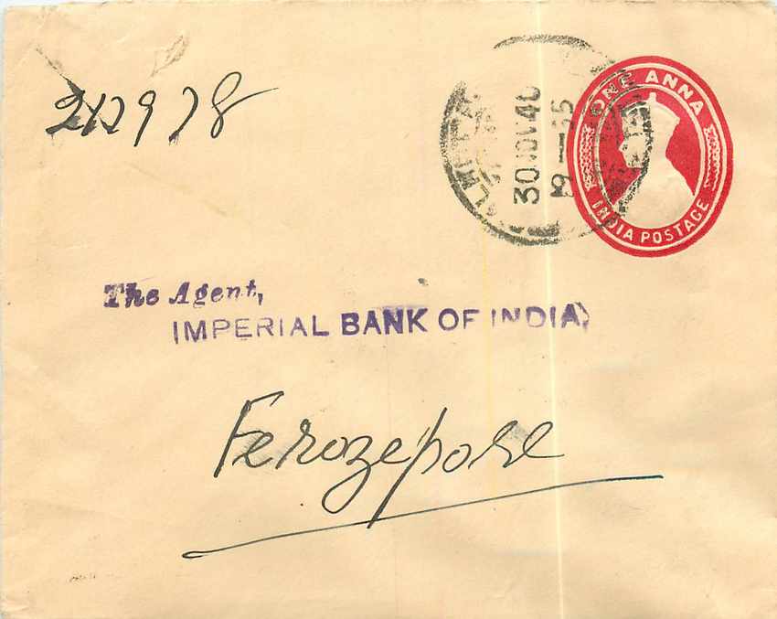 Inde India Entier Postal Stationary 