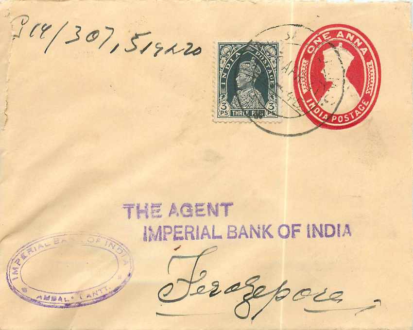 Inde India Entier Postal Stationary 