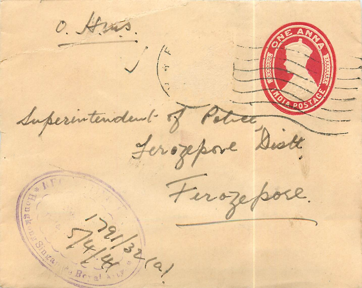Inde India Entier Postal Stationary 