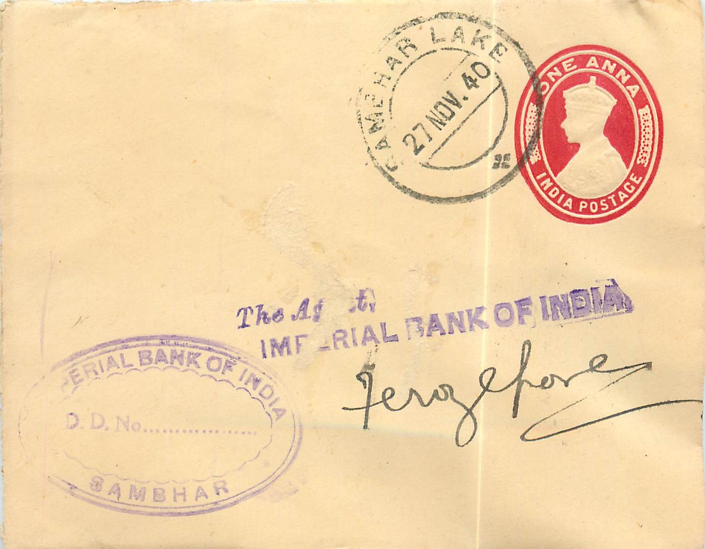 Inde India Entier Postal Stationary 