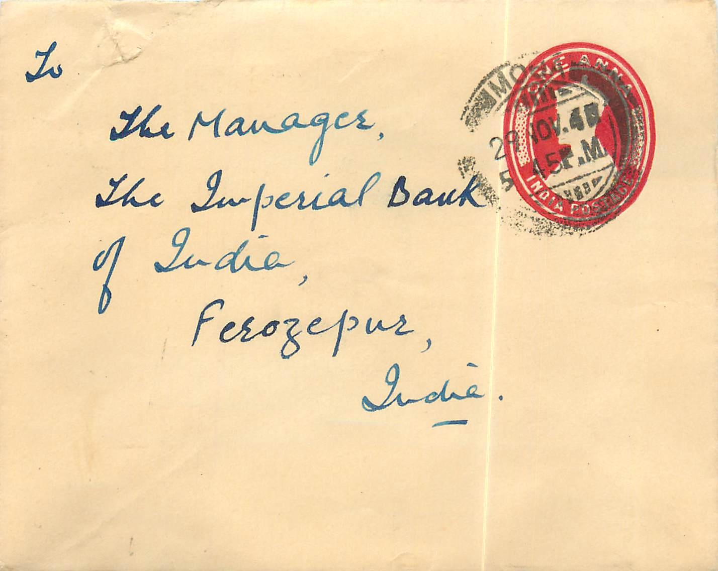 Inde India Entier Postal Stationary 