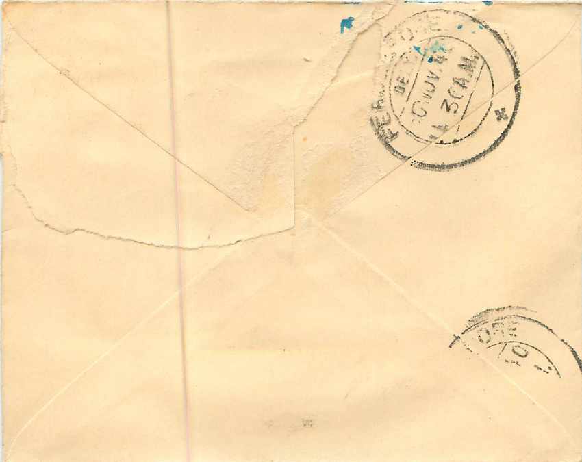 Inde India Entier Postal Stationary  — Rückseite