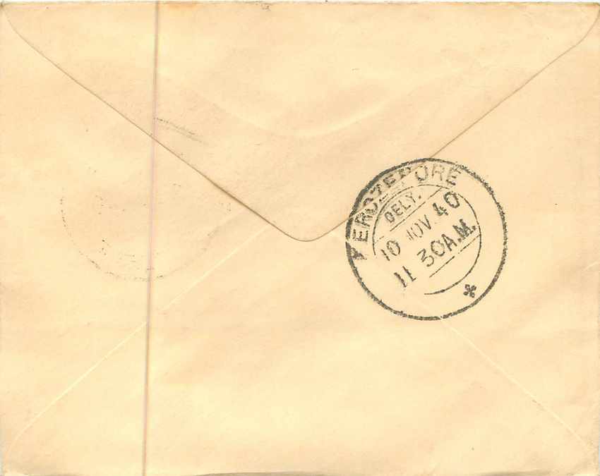 Inde India Entier Postal Stationary  — Rückseite