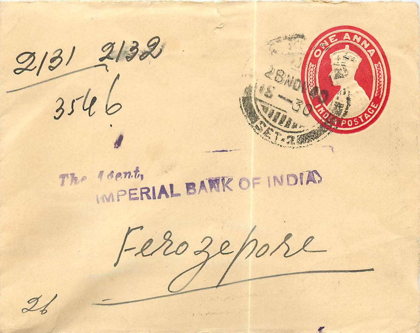 Inde India Entier Postal Stationary 