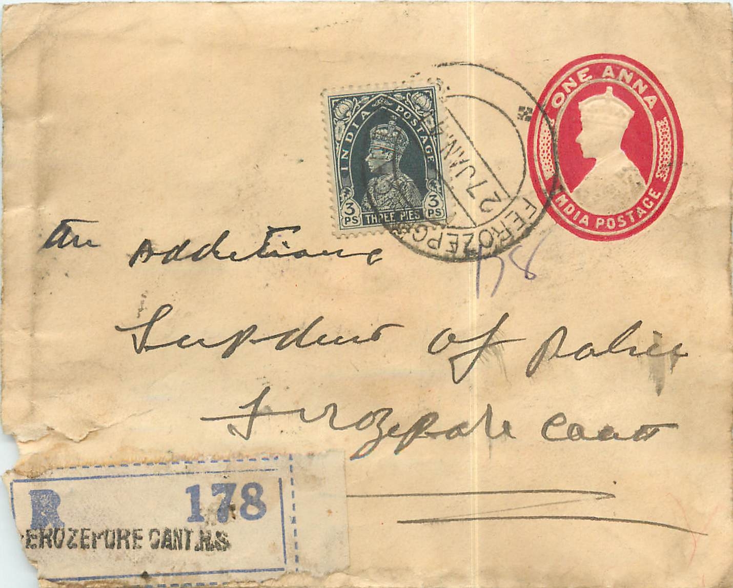 Inde India Entier Postal Stationary 