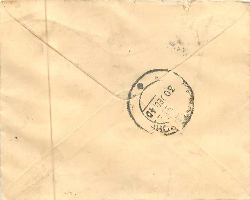 Inde India Entier Postal Stationary  — Rückseite