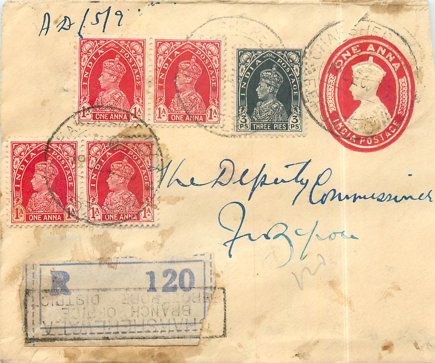Inde India Entier Postal Stationary 