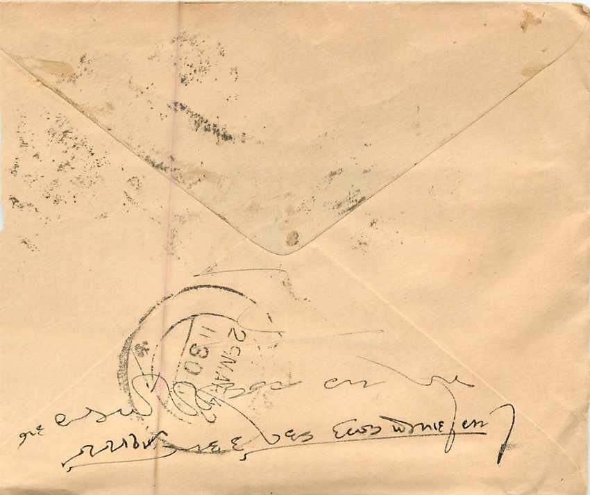 Inde India Entier Postal Stationary  — Rückseite