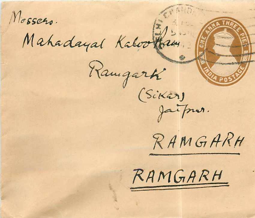 Inde India Entier Postal Stationary 