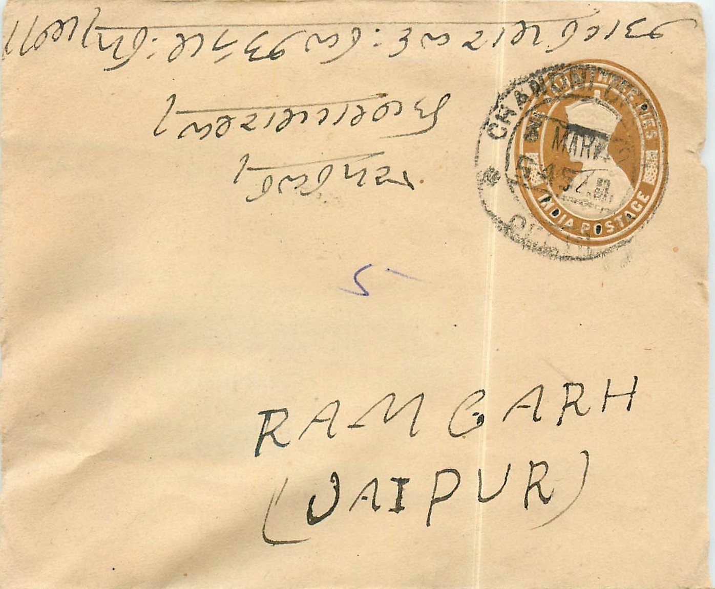 Inde India Entier Postal Stationary 