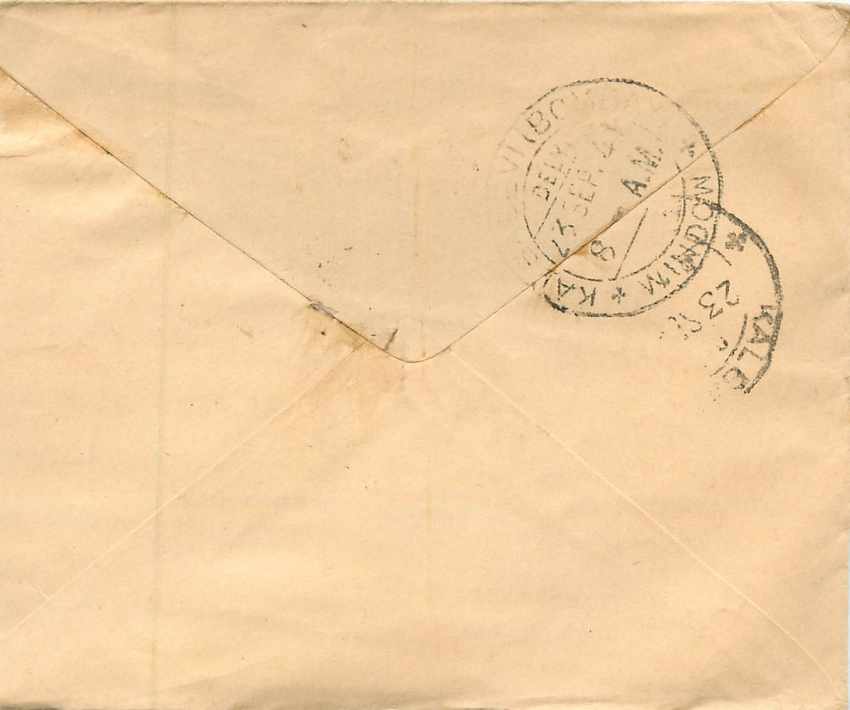 Inde India Entier Postal Stationary  — Verso