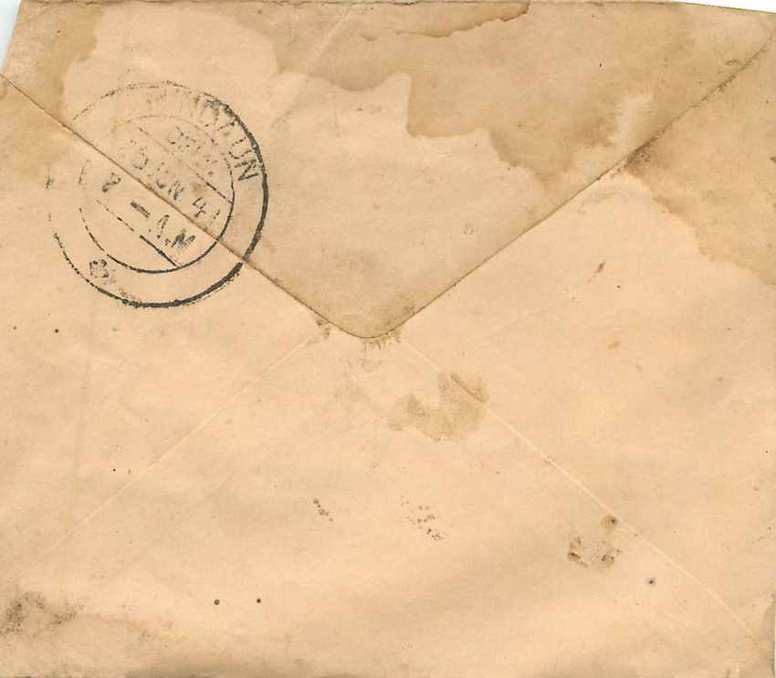 Inde India Entier Postal Stationary  — Rückseite