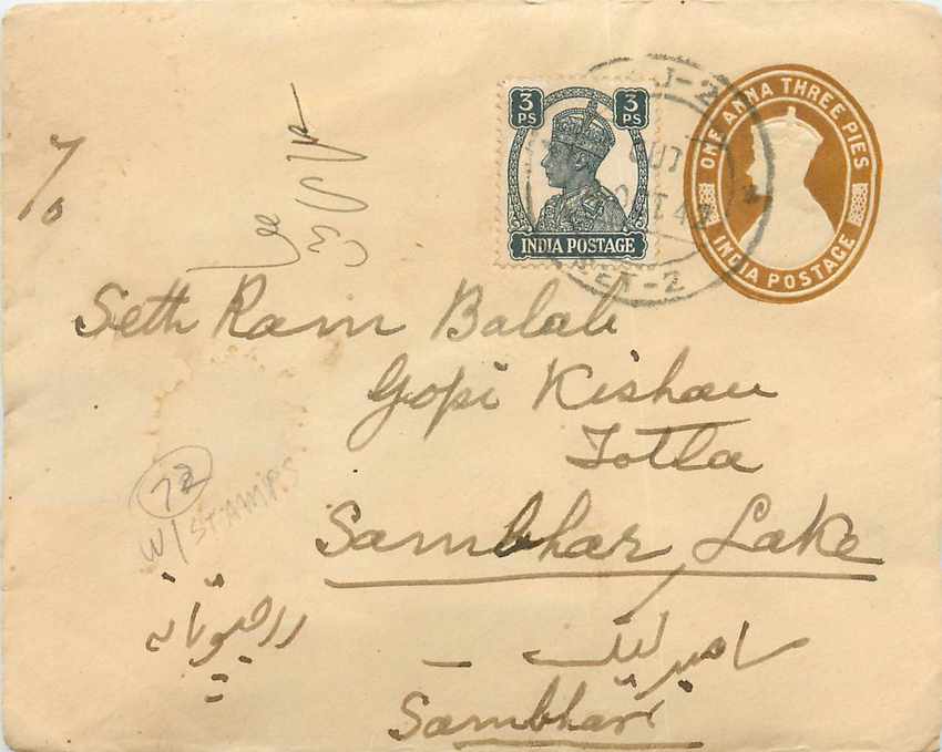 Inde India Entier Postal Stationary 