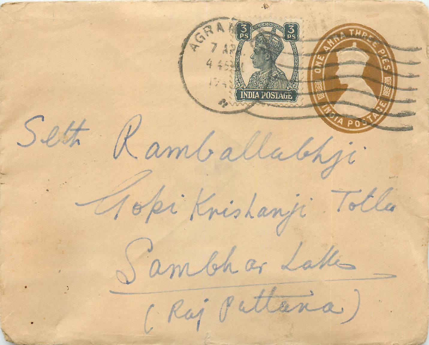 Inde India Entier Postal Stationary 